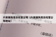 六安搜狗竞价托管公司（六安搜狗竞价托管公司地址）