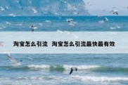 淘宝怎么引流  淘宝怎么引流最快最有效