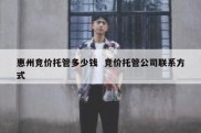 惠州竞价托管多少钱  竞价托管公司联系方式
