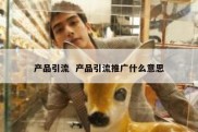 产品引流  产品引流推广什么意思