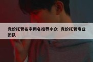 竞价托管名字网名推荐小众  竞价托管专业团队