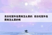 竞价托管外包费用怎么算的  竞价托管外包费用怎么算的呢