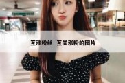 互涨粉丝  互关涨粉的图片