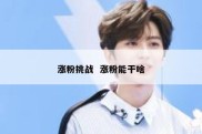 涨粉挑战  涨粉能干啥