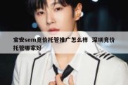 宝安sem竞价托管推广怎么样  深圳竞价托管哪家好