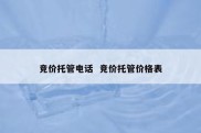 竞价托管电话  竞价托管价格表