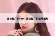 竞价推广的sem  竞价推广的前期策划