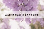 sem竞价外包公司（竞价外包怎么收费）