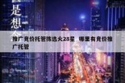 推广竞价托管拣选火28星  哪里有竞价推广托管