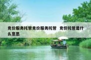 竞价服务托管竞价服务托管  竞价托管是什么意思
