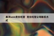 黑河sem竞价托管  竞价托管公司联系方式