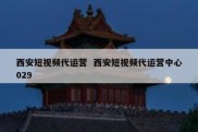 西安短视频代运营  西安短视频代运营中心029