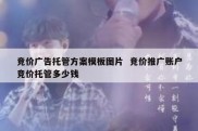 竞价广告托管方案模板图片  竞价推广账户竞价托管多少钱