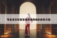 专业竞价托管首推异变网络的简单介绍