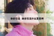 体彩引流  体彩引流什么意思啊