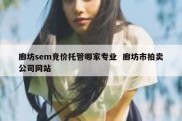 廊坊sem竞价托管哪家专业  廊坊市拍卖公司网站