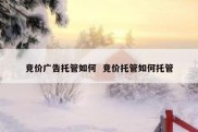 竞价广告托管如何  竞价托管如何托管