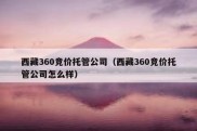 西藏360竞价托管公司（西藏360竞价托管公司怎么样）