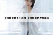竞价托管是干什么的  竞价托管的注意事项