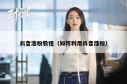 抖音涨粉教程（如何利用抖音涨粉）