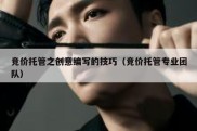 竞价托管之创意编写的技巧（竞价托管专业团队）