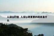 人设ip打造  人设ip更重要的因素是什么