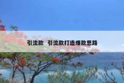 引流款  引流款打造爆款思路
