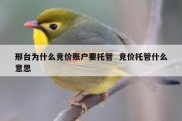 邢台为什么竞价账户要托管  竞价托管什么意思