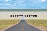 开竞价推广户  竞价推广好吗
