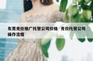 东莞竞价推广托管公司价格  竞价托管公司操作流程