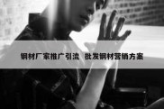 钢材厂家推广引流  批发钢材营销方案
