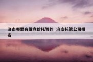 济南哪里有做竞价托管的  济南托管公司排名