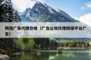 网络广告代理价格（广告公司代理网络平台广告）