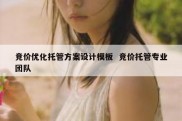竞价优化托管方案设计模板  竞价托管专业团队