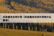 抖音图文伙伴计划（抖音图文伙伴计划有什么要求）