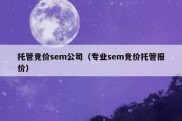 托管竞价sem公司（专业sem竞价托管报价）