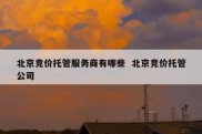 北京竞价托管服务商有哪些  北京竞价托管公司
