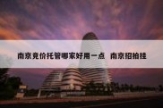 南京竞价托管哪家好用一点  南京招拍挂