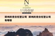 郑州的竞价托管公司  郑州的竞价托管公司有哪些