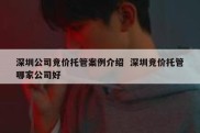 深圳公司竞价托管案例介绍  深圳竞价托管哪家公司好