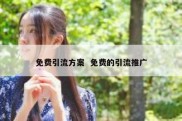 免费引流方案  免费的引流推广