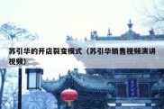 苏引华的开店裂变模式（苏引华销售视频演讲视频）