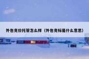 外包竞价托管怎么样（外包竞标是什么意思）