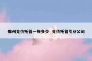 郑州竞价托管一般多少  竞价托管专业公司