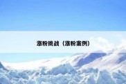 涨粉挑战（涨粉案例）