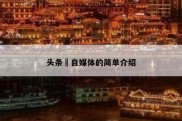头条 自媒体的简单介绍