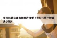 竞价托管文案有趣图片可爱（竞价托管一般要多少钱）