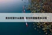 竞价托管什么服务  竞价托管服务多少钱