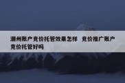 潮州账户竞价托管效果怎样  竞价推广账户竞价托管好吗