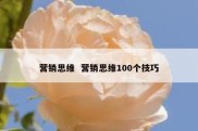 营销思维  营销思维100个技巧